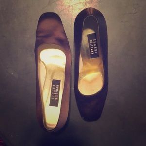 Stuart Weitzman silky chocolate brown heel